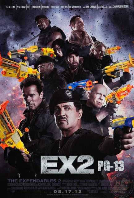 The Expendables 2 PG-13 Poster