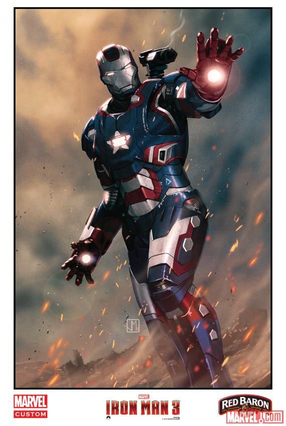 Iron Man 3 Comic Art Poster 1