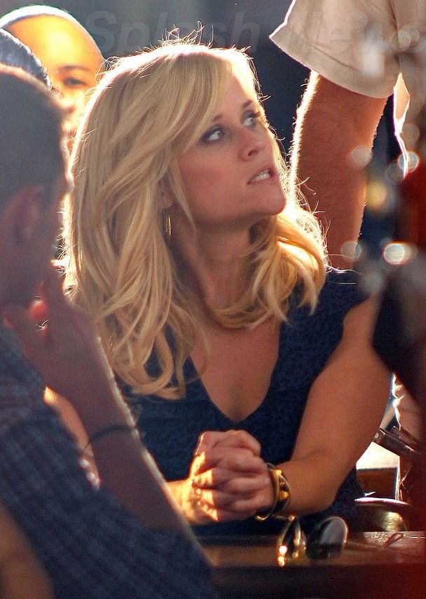 Reese Witherspoon on the set of This Mean War
