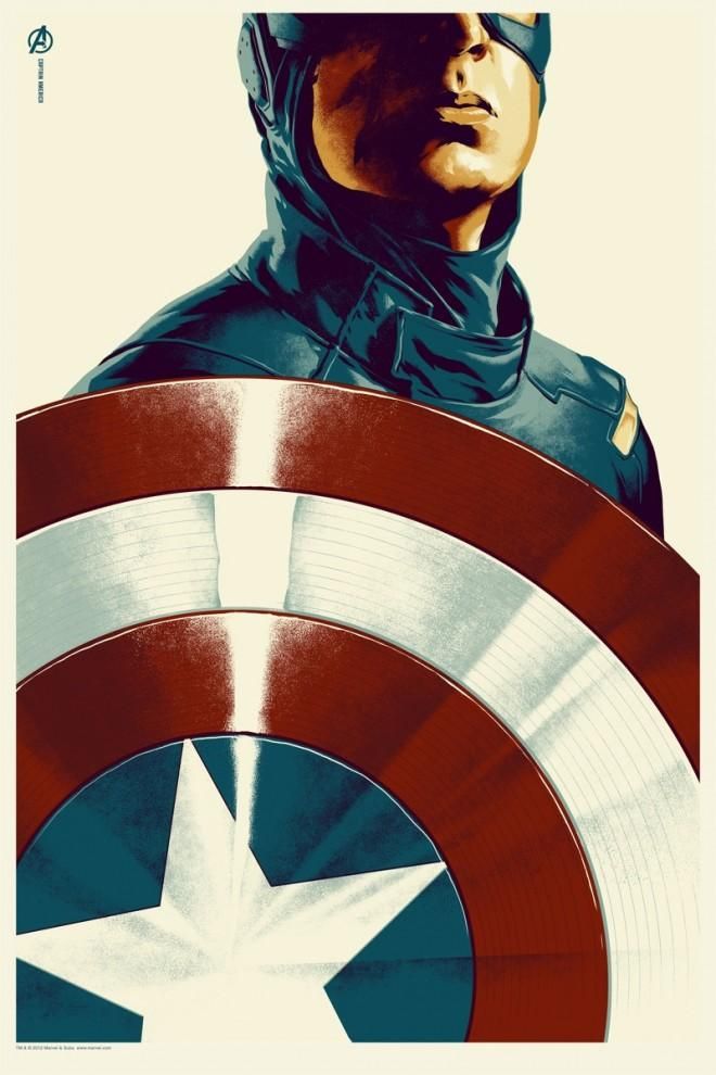 Captain America Mondo Poster