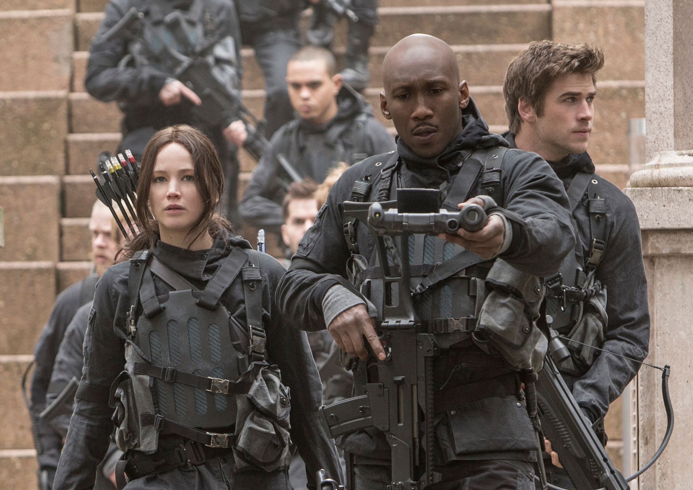 The Hunger Games: Mockingjay Part 2 Katniss Gale and Boggs Photo