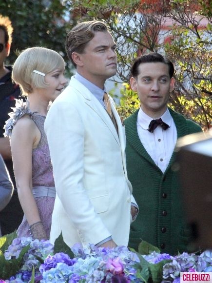 The Great Gatsby Set Photos with Carey Mulligan and Leonardo DiCaprio