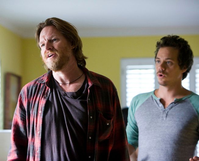 Donal Logue and Michael Raymond-James star in TerriersWhen I asked him if he thought {46} being shot in San Diego would lead to a filming resurgence in the city... although he doesn't want it to get too crowded in SD: