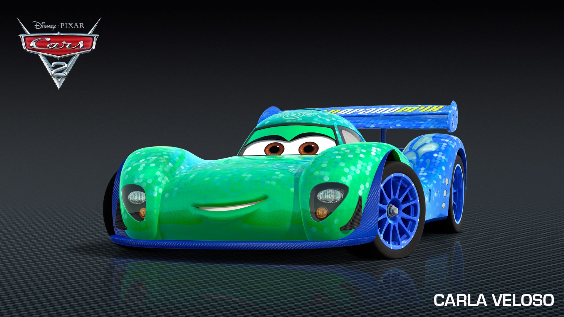 Cars 2 Carla Veloso character poster