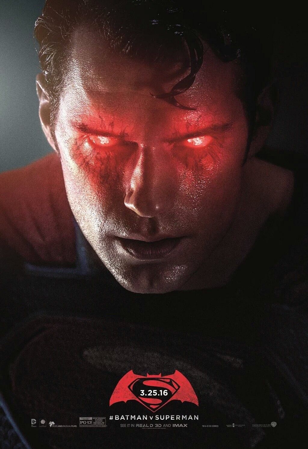 Unused Batman V Superman Poster