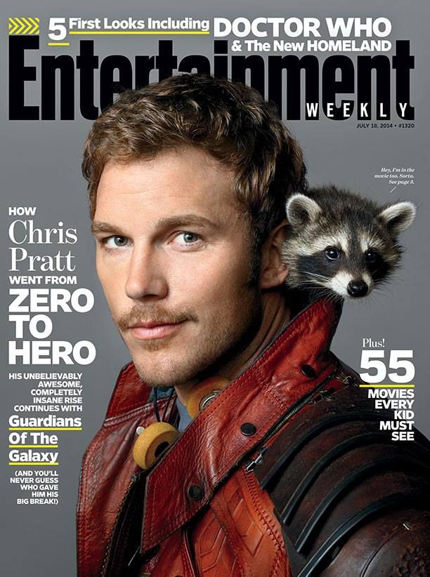 Guardians of the Galaxy EW magazine cover with Chris Pratt
