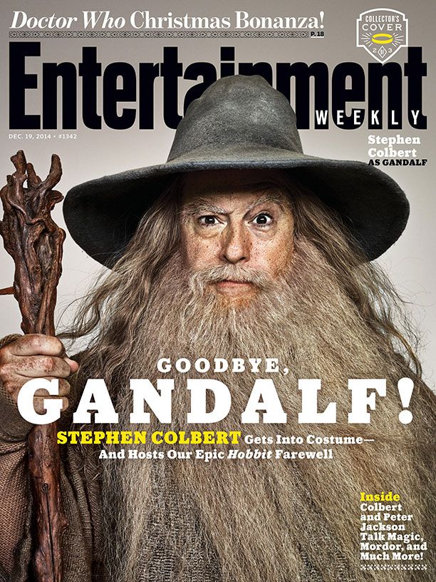 Hobbit Stephen Colbert EW Cover 3