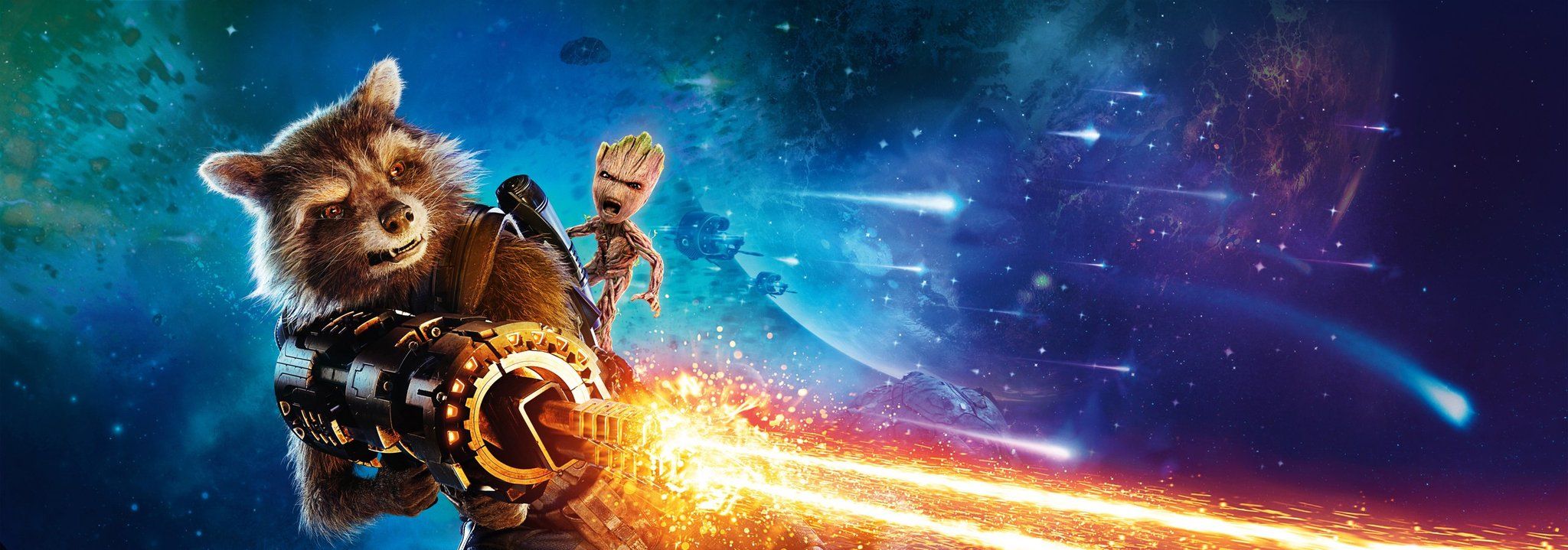 Guardians of the Galaxy 2 Rocket and Groot Banner