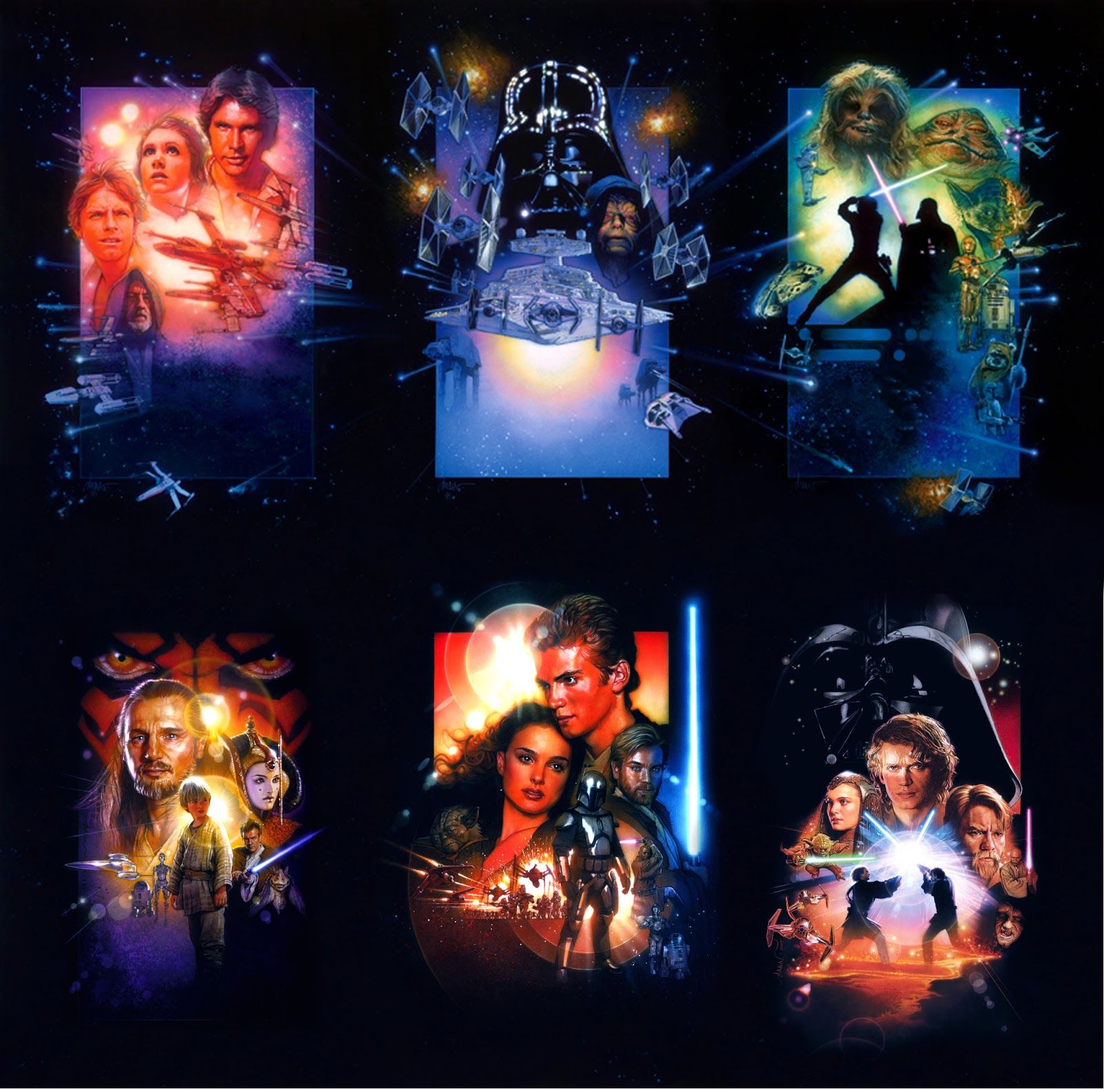 Star Wars Original Trilogy Poster Drew Struzan
