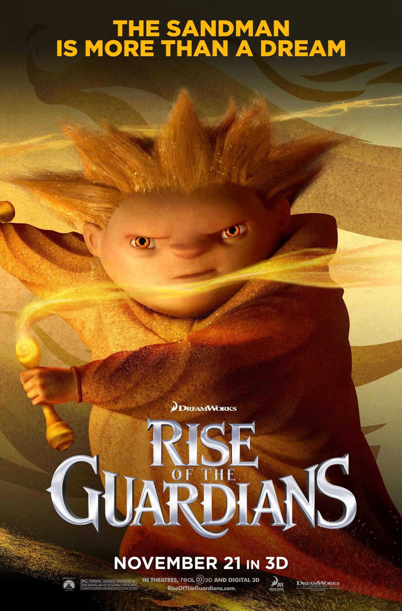 Rise of the Guardians Sandman Character Poster