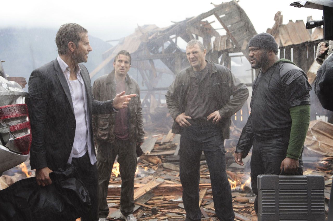 Liam Neeson, Bradley Cooper, Sharlto Copley, and Quinton Jackson