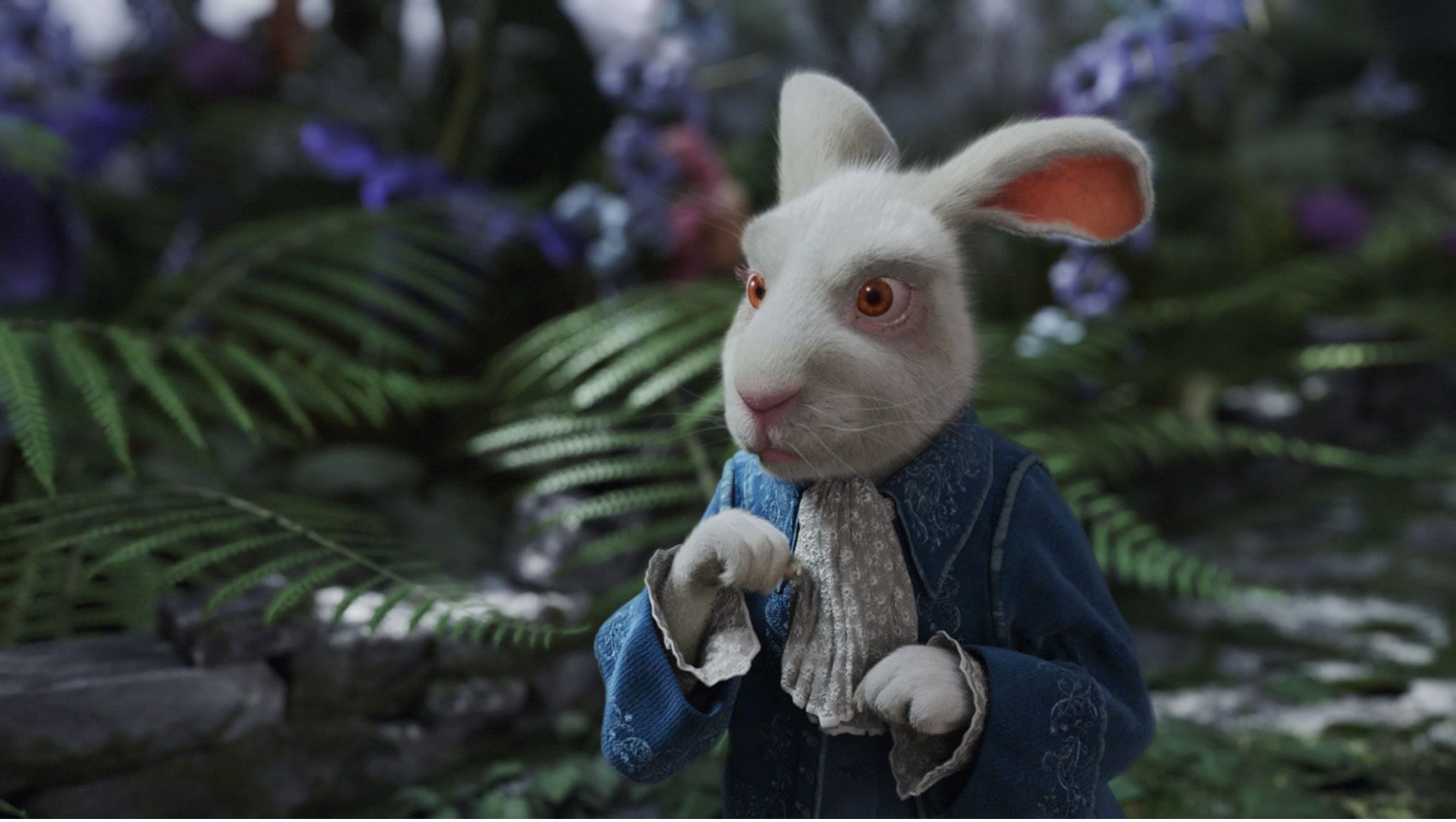 Michael Sheen as the White Rabbit in Alice in Wonderland