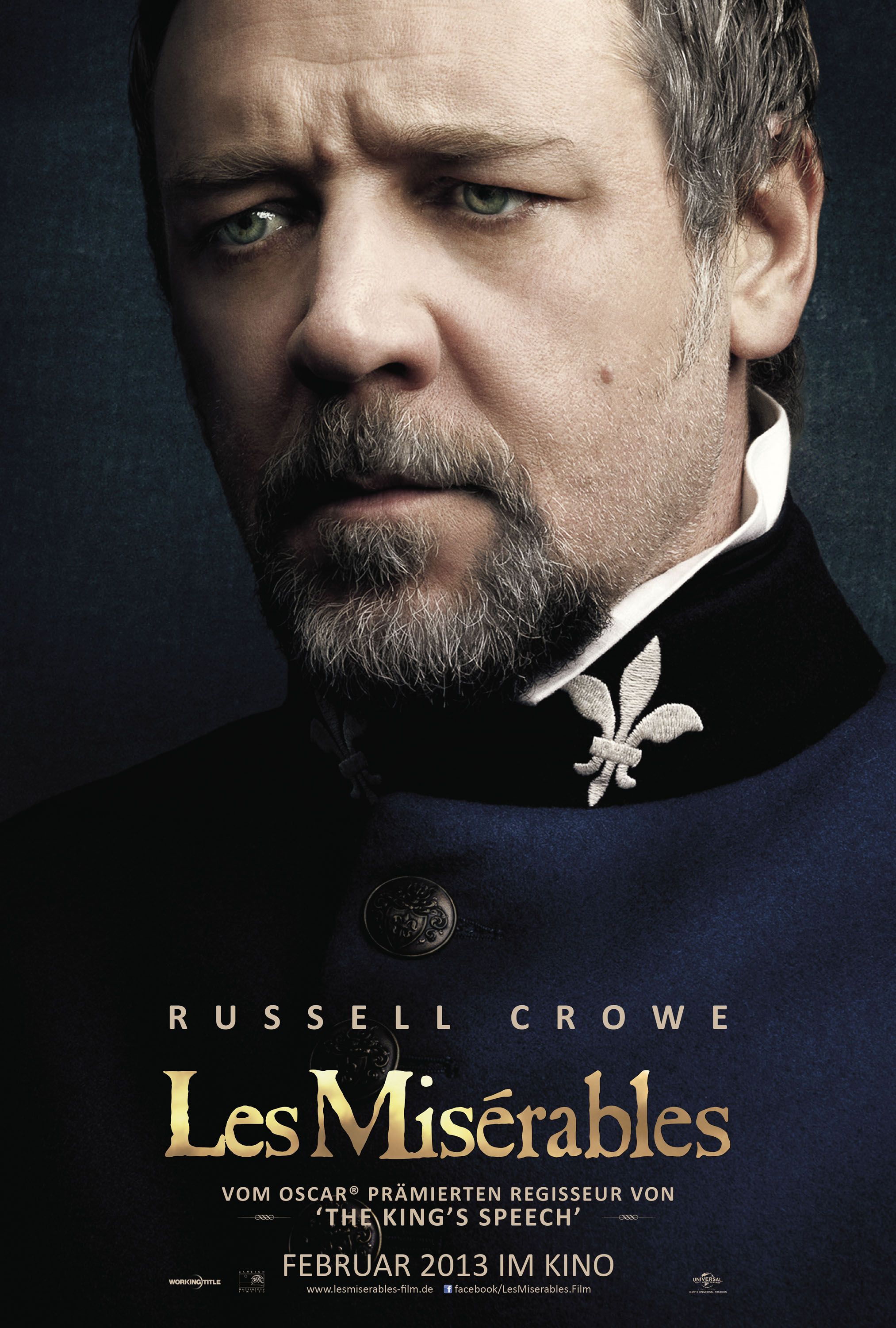 les Miserables Russell Crowe Poster