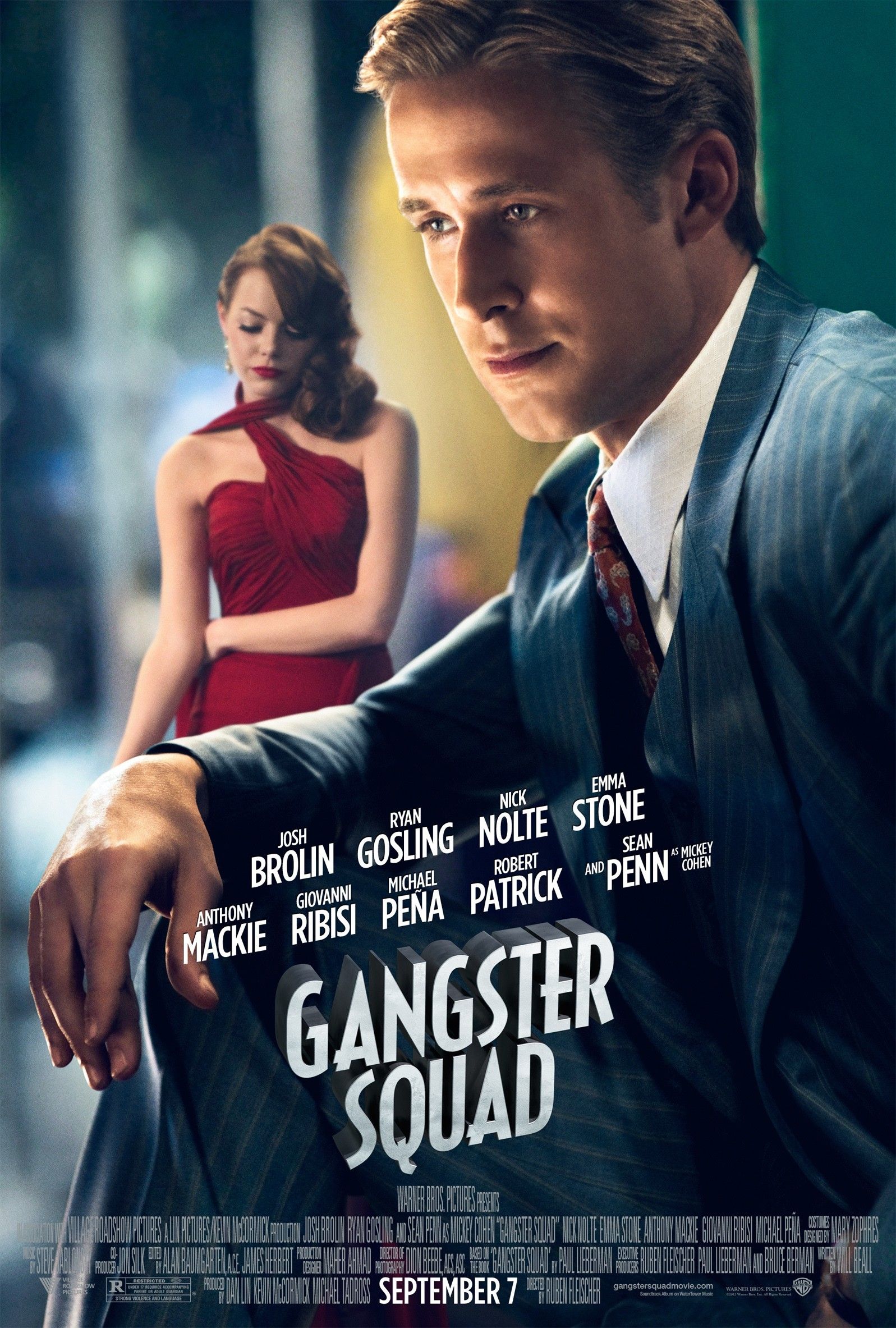 Gangster Squad Ryan Gosling Character Poster