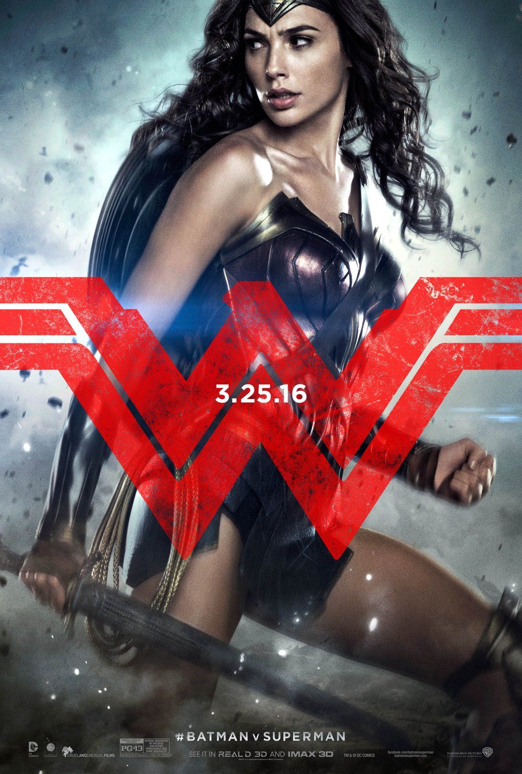 Batman v Superman Wonder Woman Character Poster