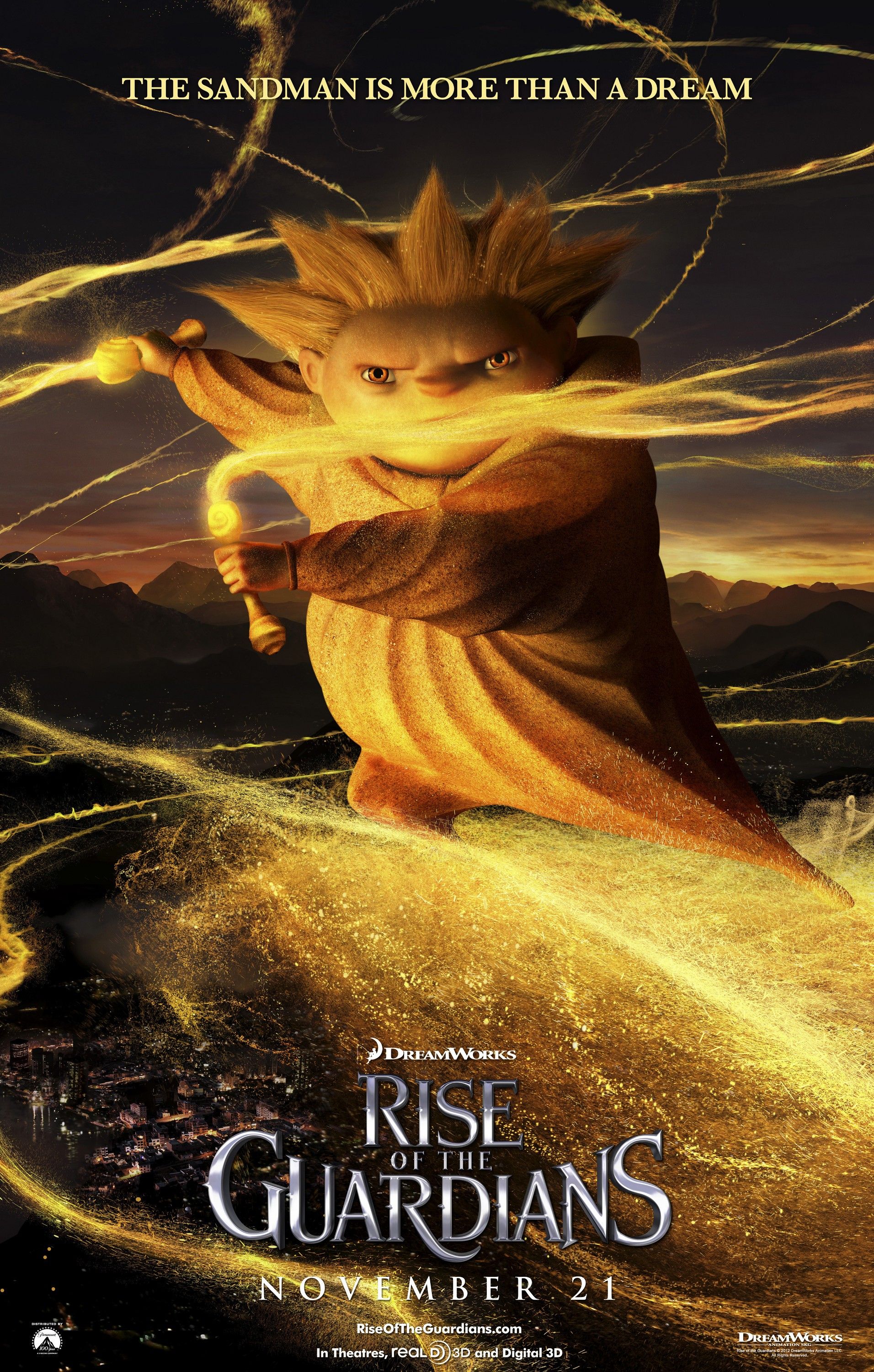 Rise of the Guardians The Sandman Character Poster