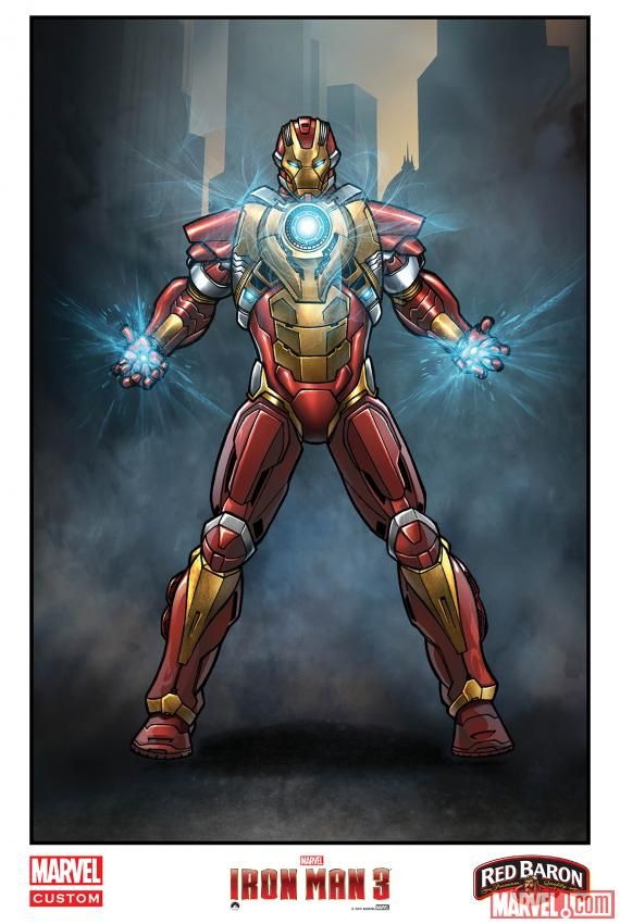 Iron Man 3 Comic Art Poster 4