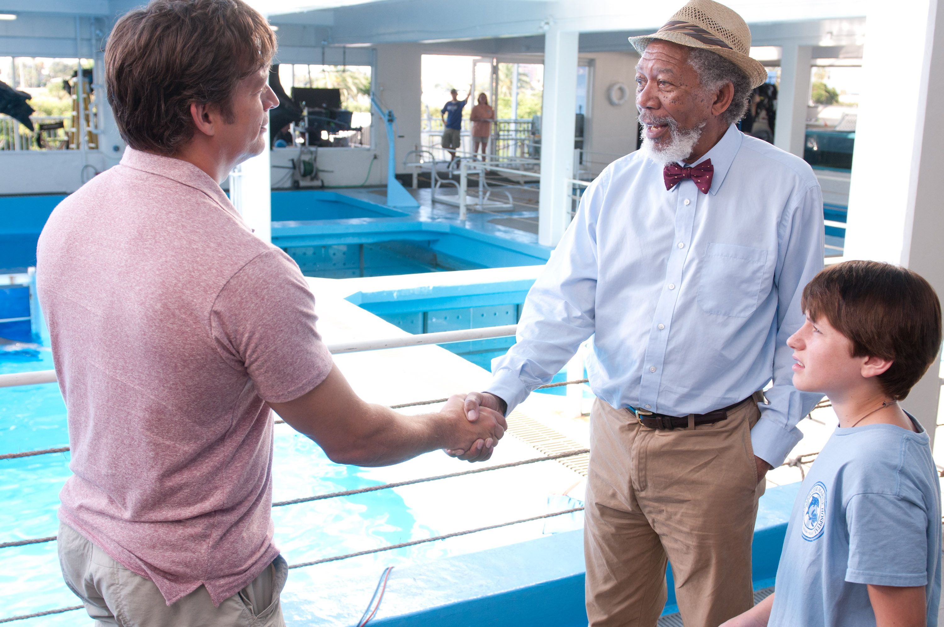 Harry Connick Jr. and Morgan Freeman star in Dolphin TaleFinally, Nathan Gamble discussed working with actor-turned-director Charles Martin Smith. There's definitely an upside to it, because he knows how we work and that really helps me feel like who the character is. Not only is he a director, he was an actor, so it really helped me to develop the role.