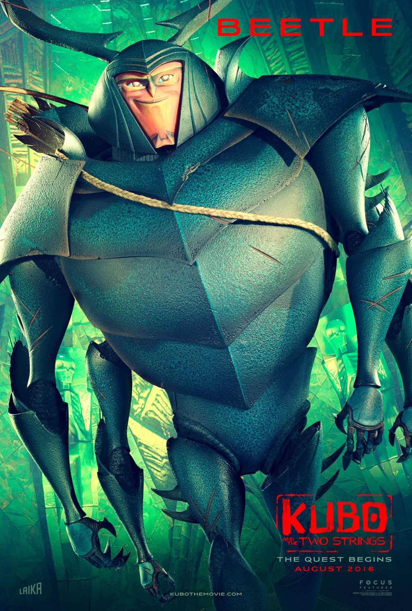Kubo and the Two Strings Beetle Poster