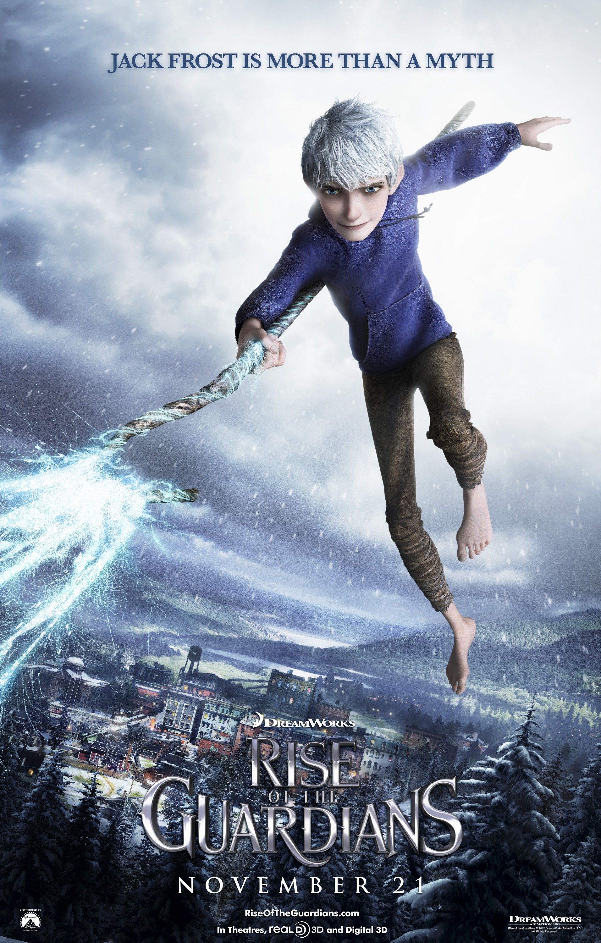 Rise of the Guardians Jack Frost Character Poster