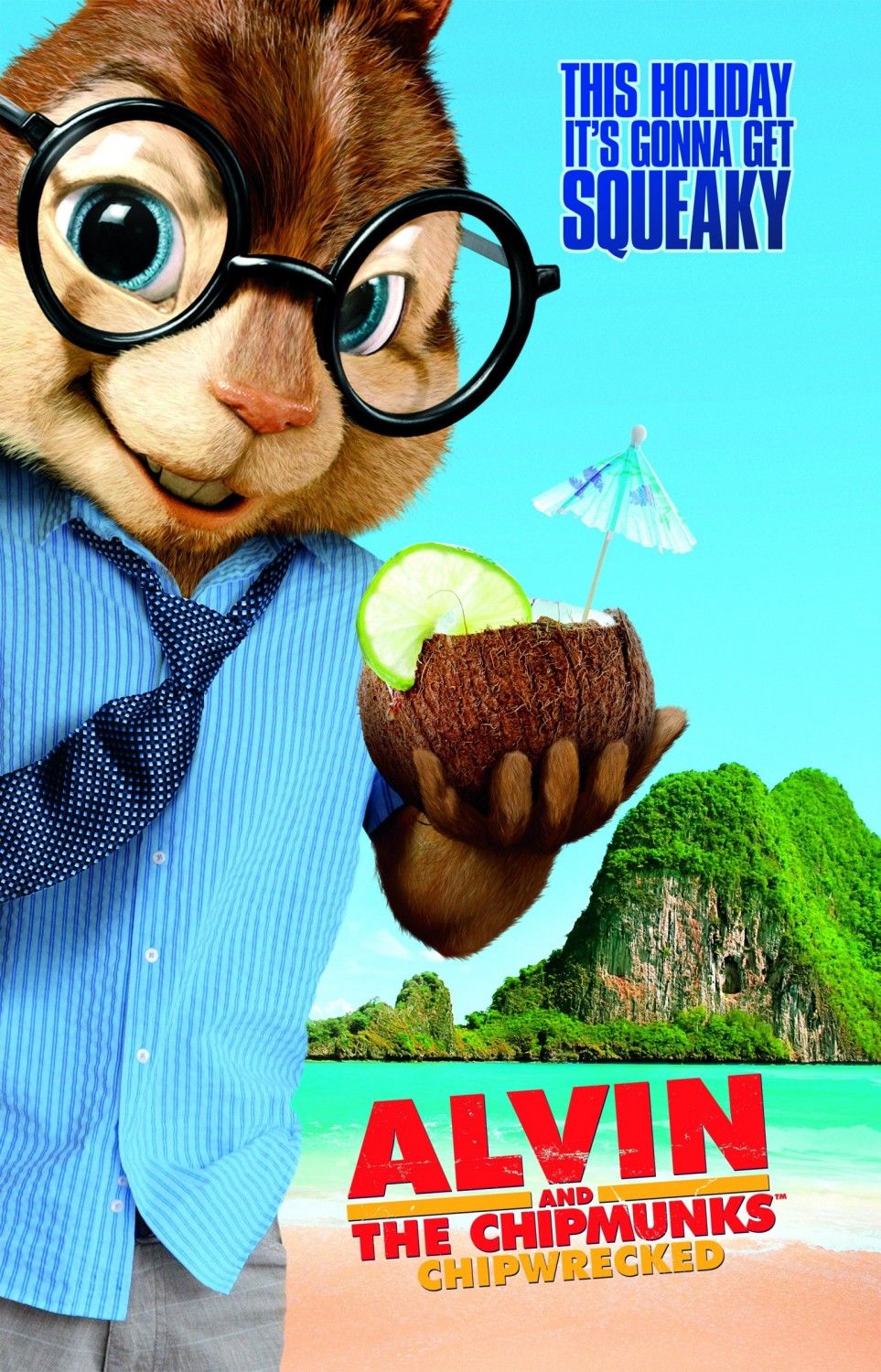 Alvin and the Chipmunks: Chip-Wrecked Poster #3