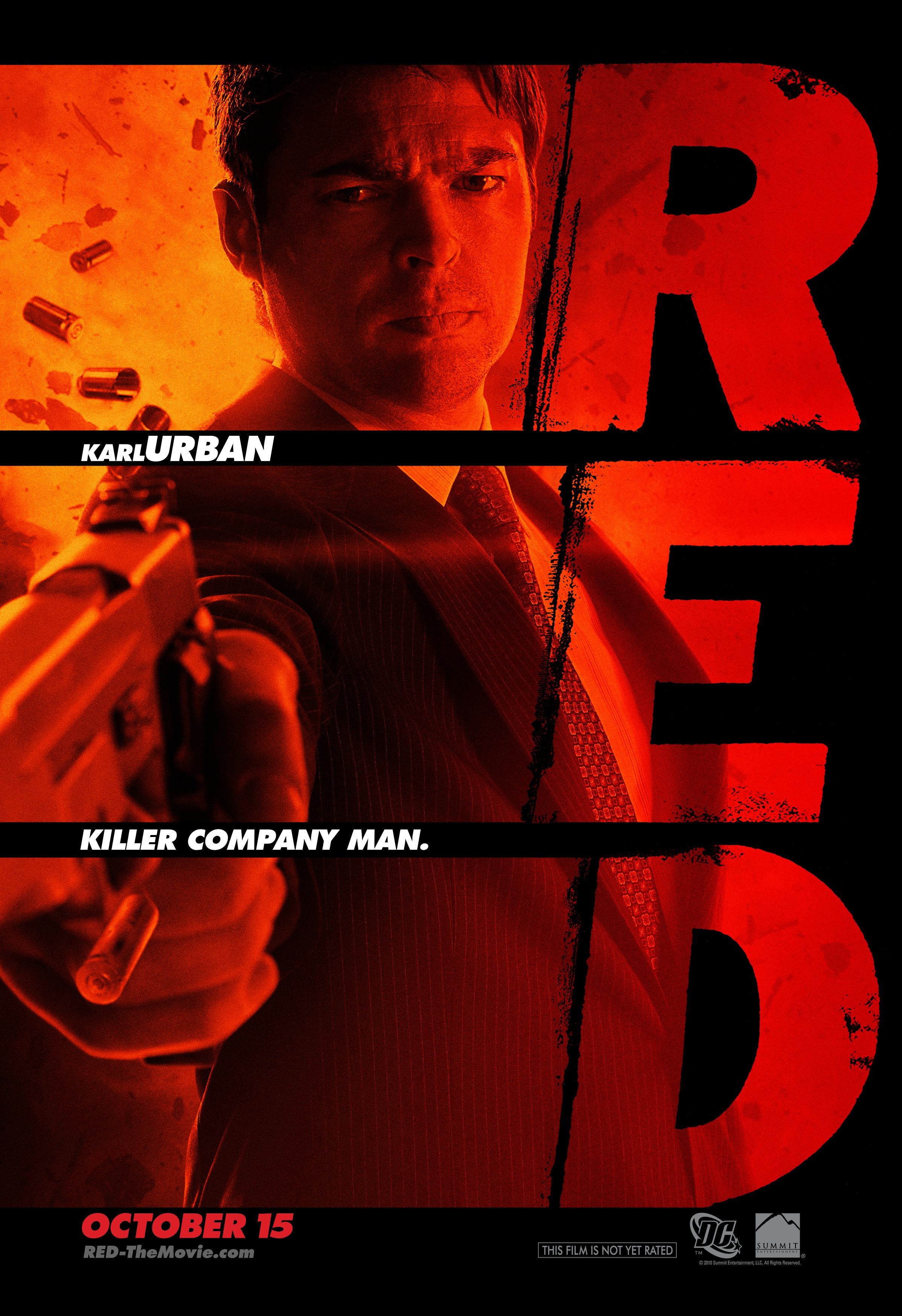 Red Character Poster Karl Urban