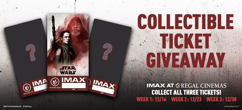 Star Wars: The Last Jedi IMAX tickets
