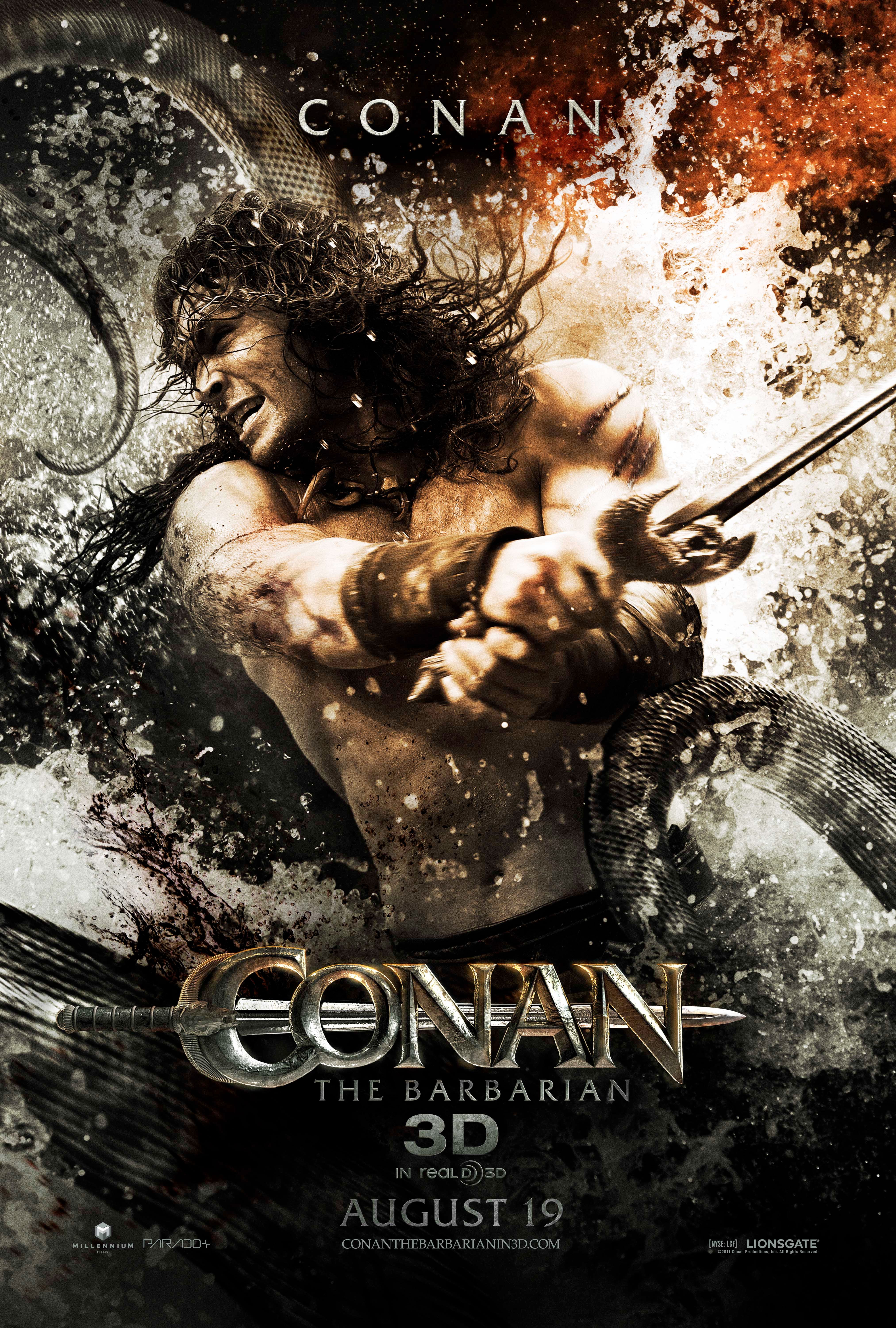 Conan the Barbarian Jason Momoa Character Poster