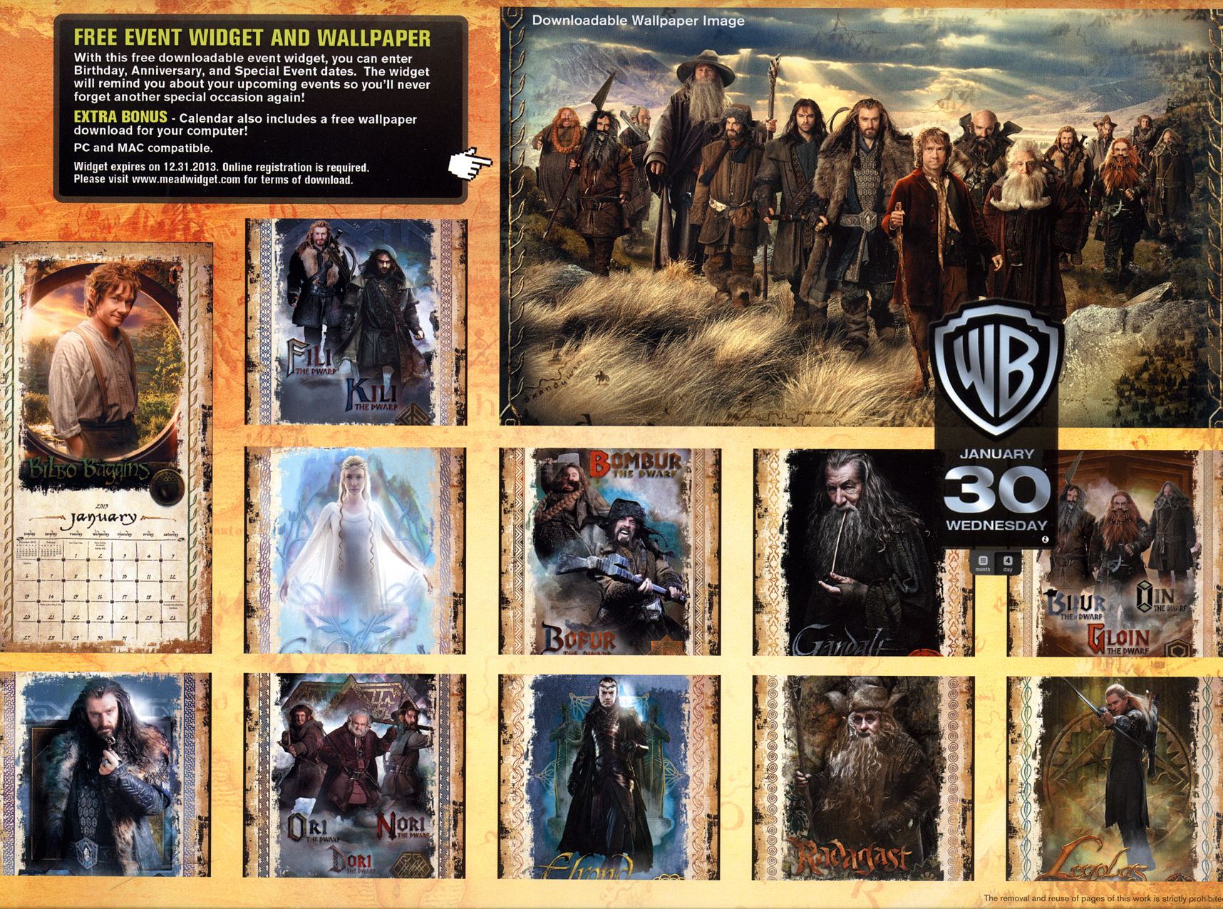 The Hobbit Calendar Photos