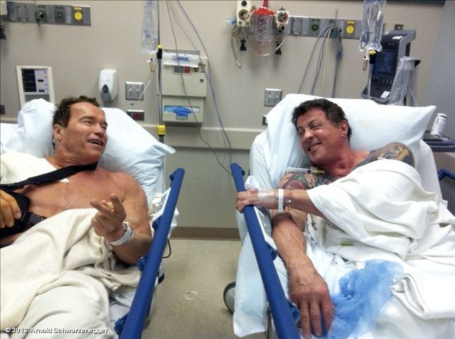 Arnold and Sylvester The Tomb Hospital Photo