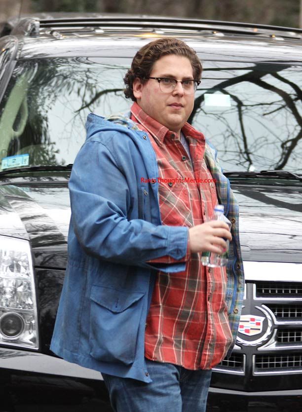Jonah Hill on the set of The Sitter