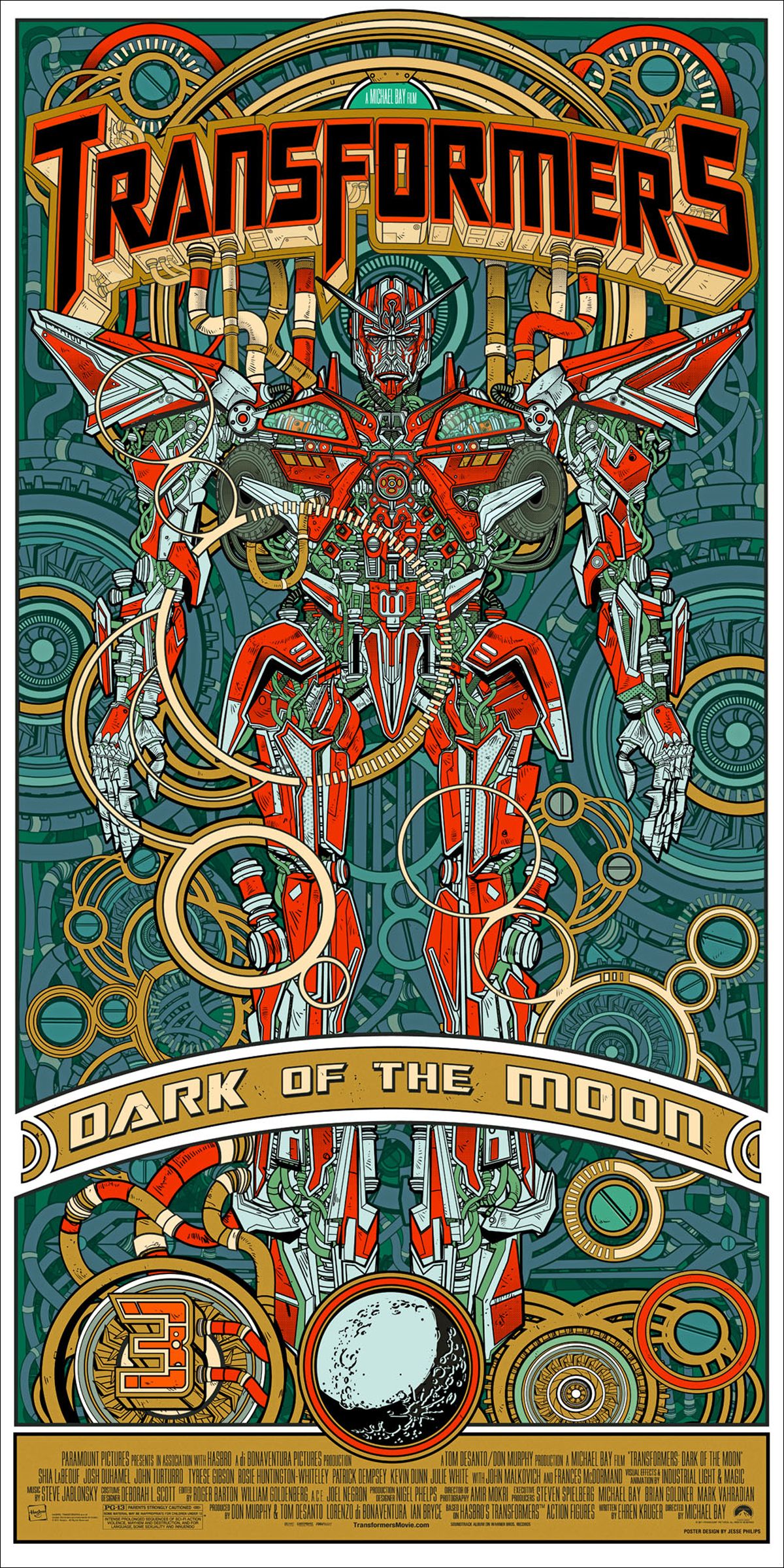 Transformers Dark of the Moon Alamo Drafhouse Poster #2