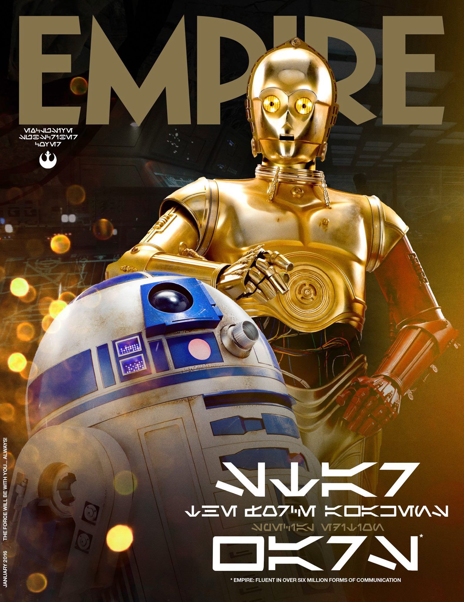 Empire Cover Force Awakens C3PO R2D2