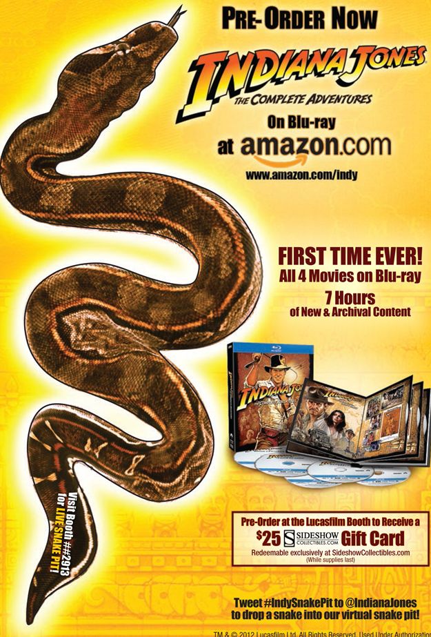 Indiana Jones Blu-ray Snake Ad