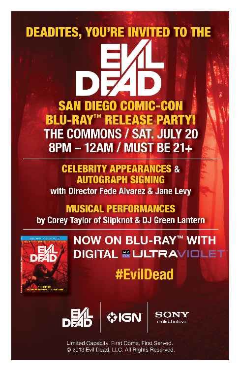 Evil Dead Comic-Con Flyer