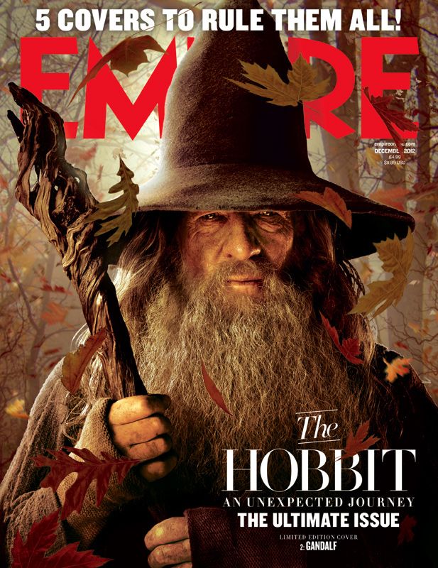 The Hobbit: An Unexpected Journey Ian McKellan Empire Cover