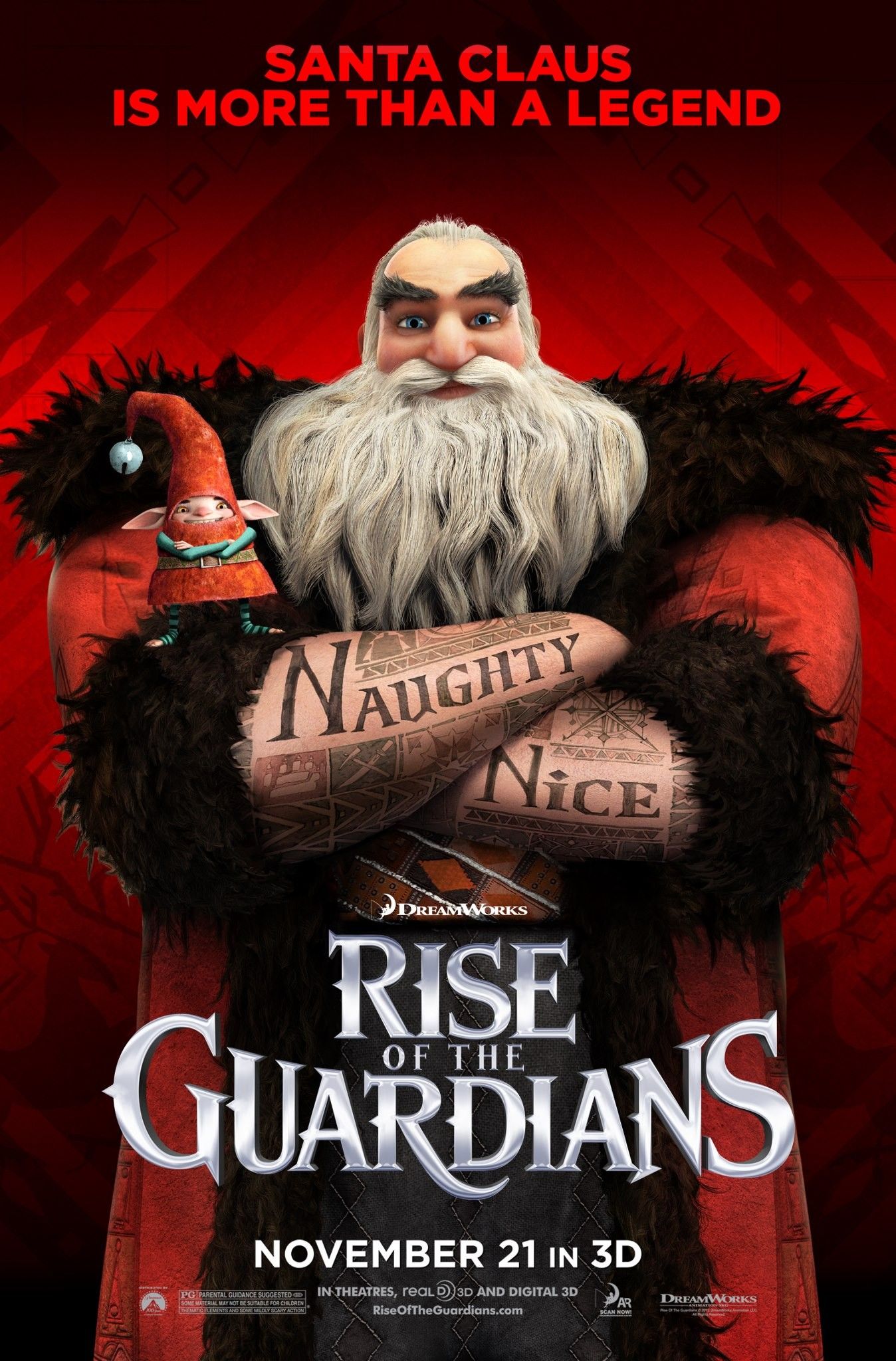 Rise of the Guardians North Character Poster
