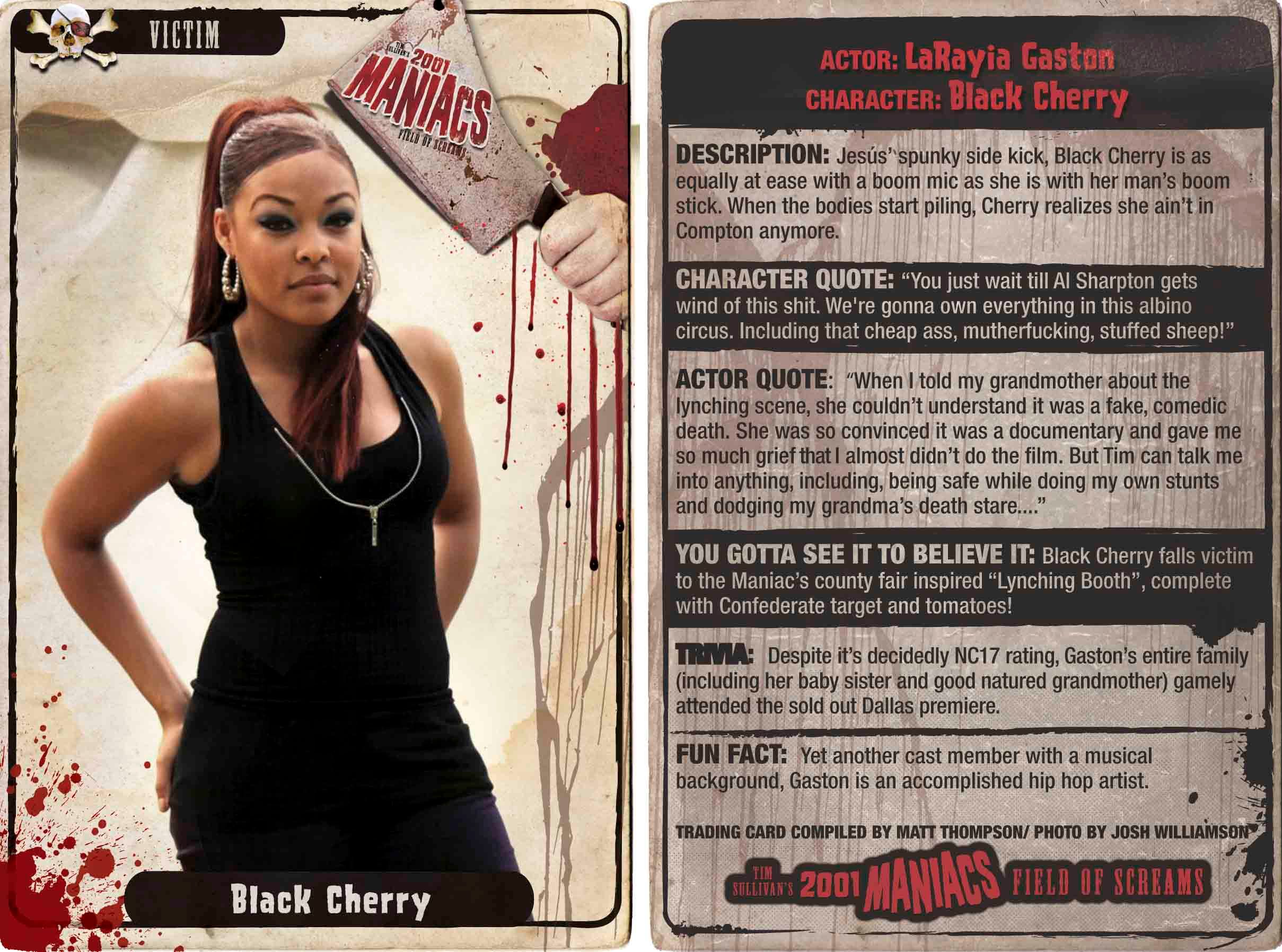 Black Cherry Character Card