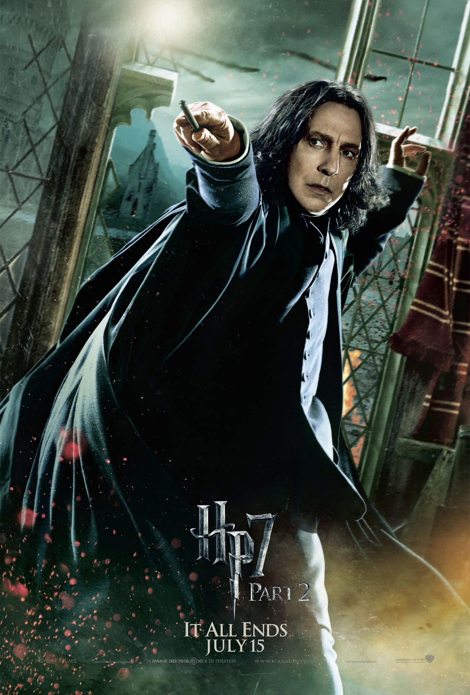 Harry Potter and the Deathly Hallows - Part 2 Serverus Snape Character Poster