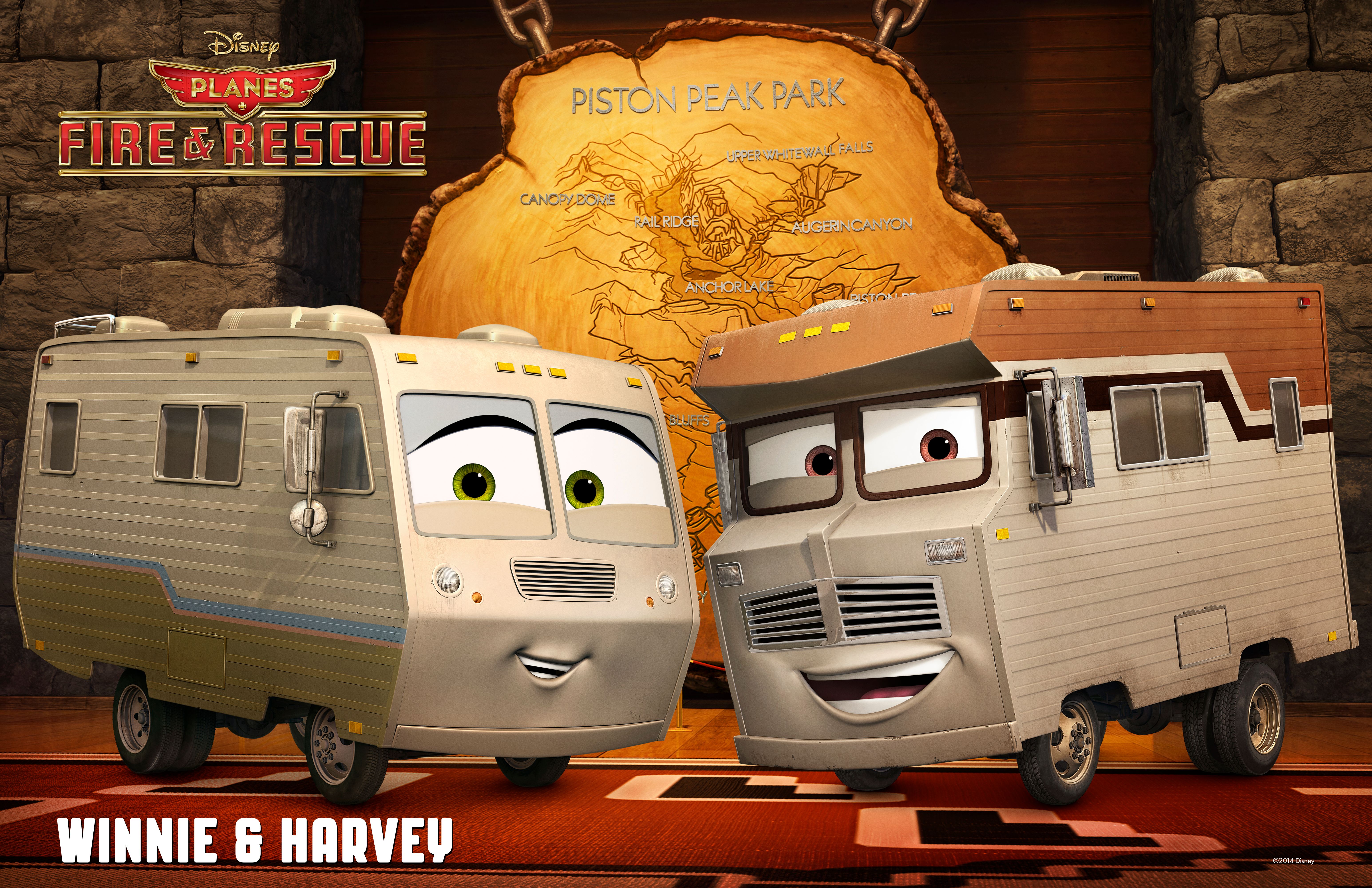 Planes Fire and Rescue Winnie and Harvey Poster