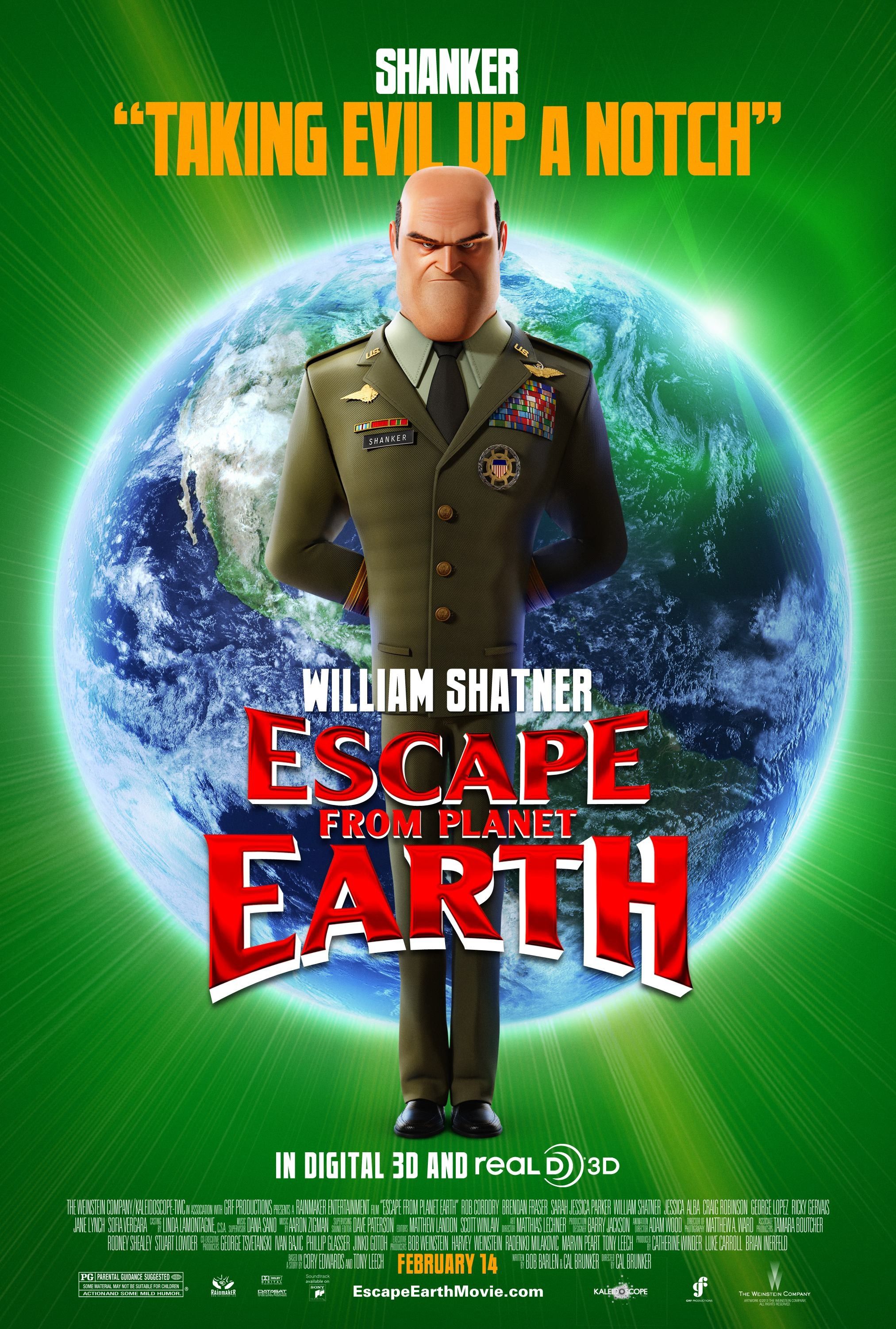 Escape From Planet Earth Agent Shanker Character Poster