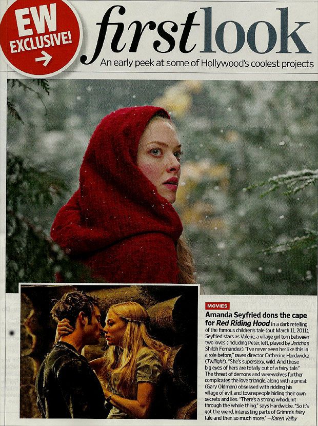 Amanda Seyfried as Red Riding Hood