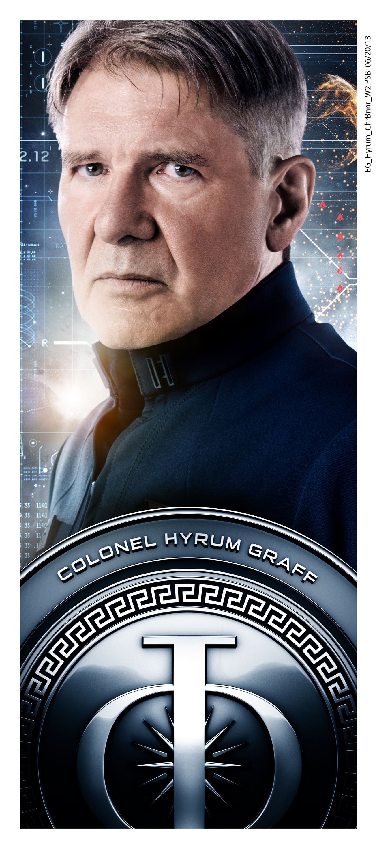 Ender's Game Harrison Ford Character Poster