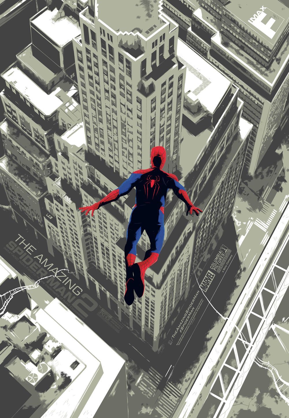 The Amazing Spider-Man 2 IMAX FanFix Mondo Poster