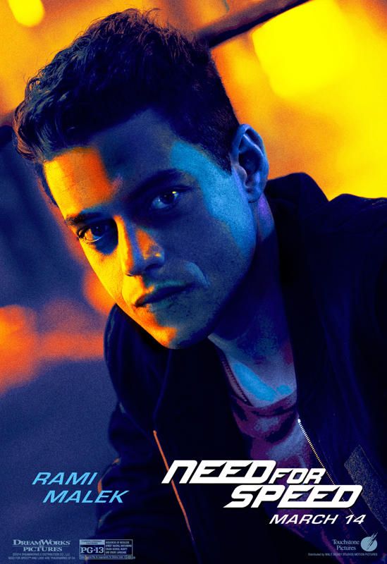 Need for Speed Rami Malek Character Poster