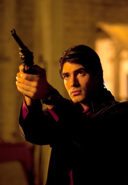 Brandon Routh as Dylan Dog in Dead of NightOne of the greatest thing about the project is its menagerie of monsters. Before being hoisted off the ground, Sam spoke about this aspect of {12}, This giant zombie that we are fighting today is one of the coolest things in the film. It is so successfully transferred from one of Kevin's sketches. The make-up and effects guys nailed it. It is amazing. It is one of my favorite beasts that I have ever seen. Then there is a giant beast at the end that is j