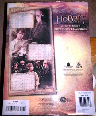 The Hobbit Scroll Calendar 2 photo
