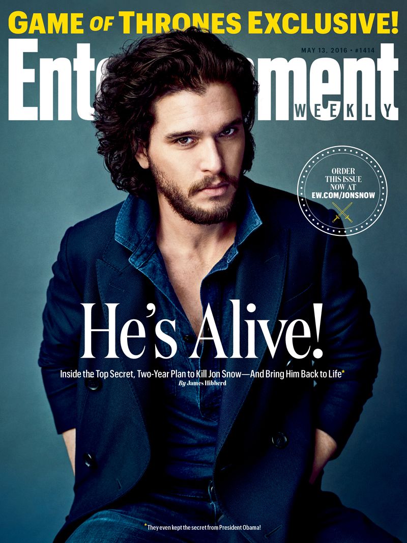 Game of Thrones Season 6 Jon Snow Entertainment Weekly Cover
