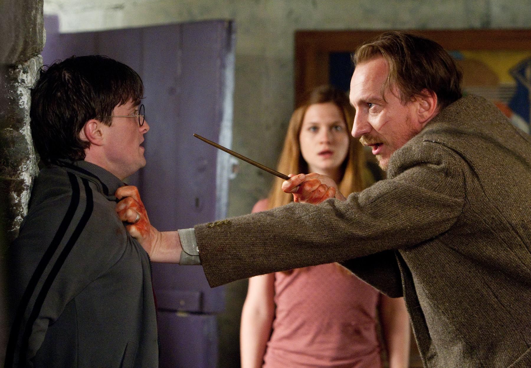 David Thewlis and Daniel Radcliffe in Harry Potter and the Deathly Hallows