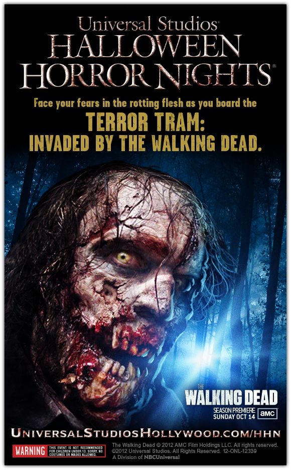 Halloween Horror Nights Walking Dead Terror Tram Promo Art